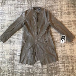 Italian Long Leather Coat